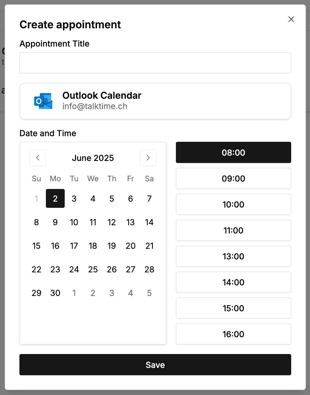 Connect Outlook Calendar screenshot 1